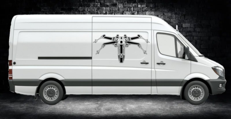 Preview: Aufkleber 46383 X Wing Fighter Front